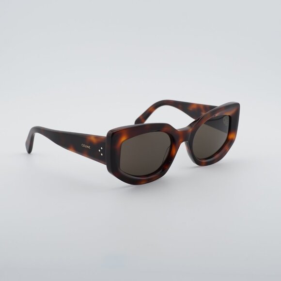 Celine CL40277I 53E Sunglasses Havana Cat Eye Frame, Brown Lenses main image 4